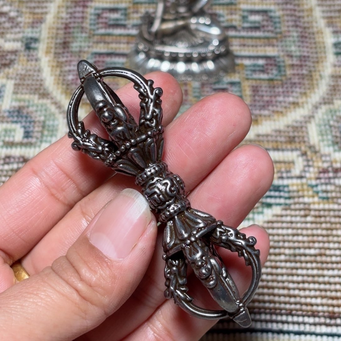 铜星月菩提吊坠项链