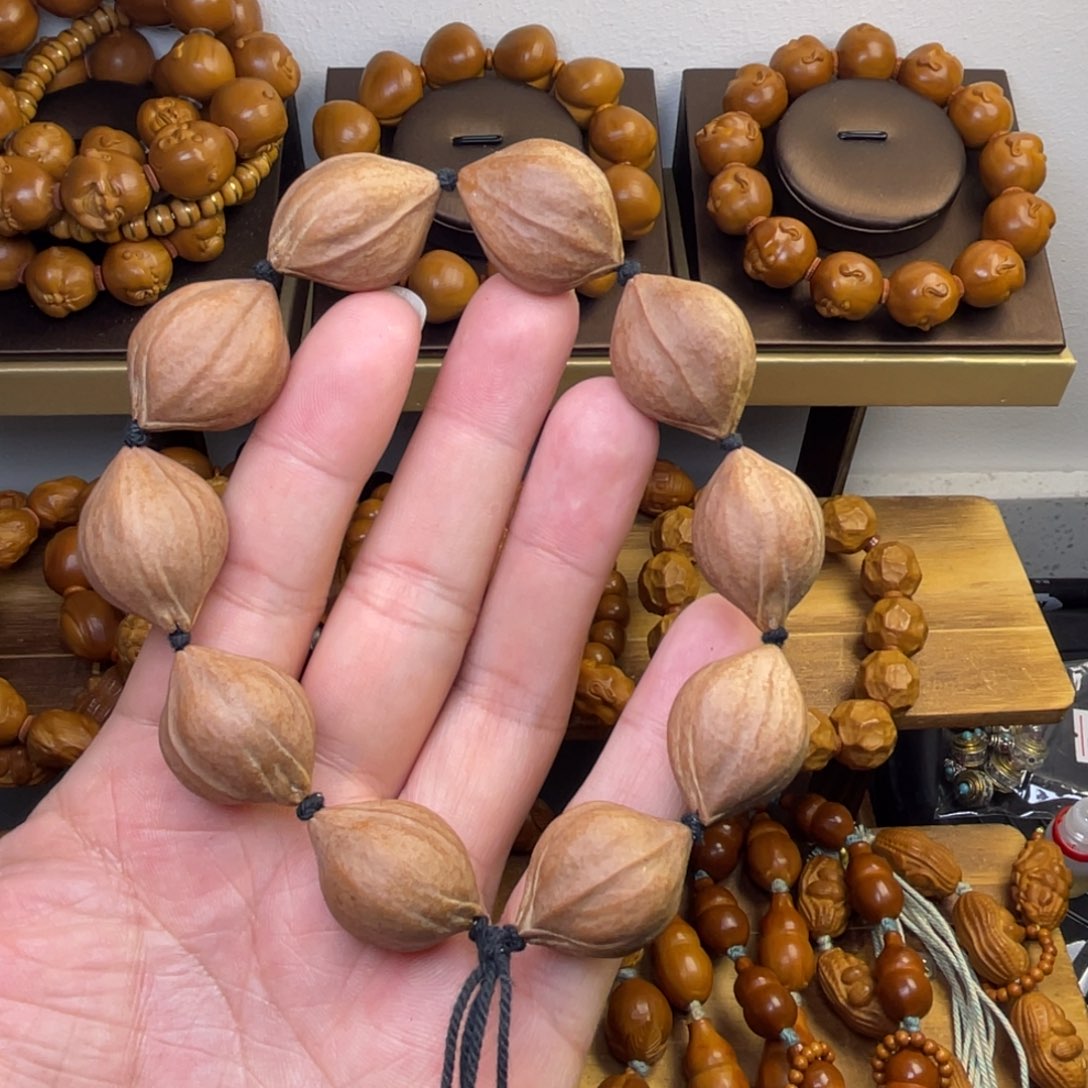 橄榄核手串/手链1926梅林红油核