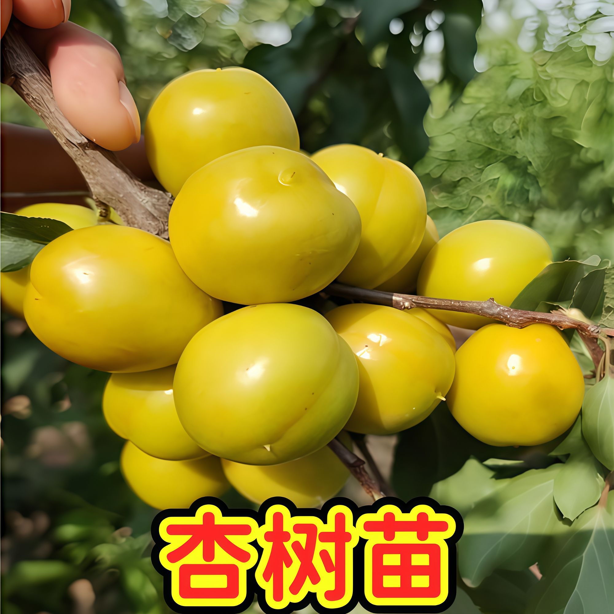 杏树苗正宗嫁接杏树盆栽地栽阳台小院南北方种植直播间一物一拍