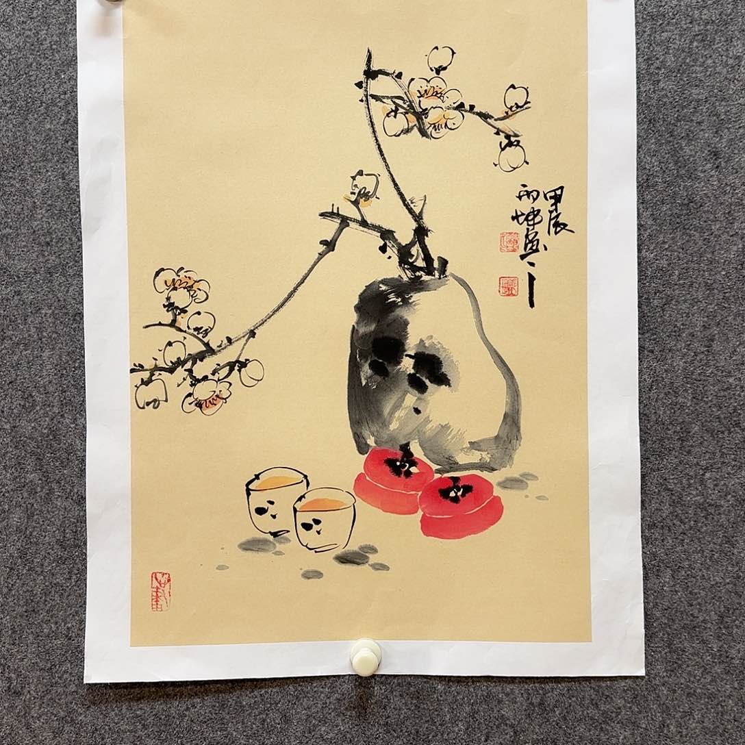 国画邢坤老师手绘作品