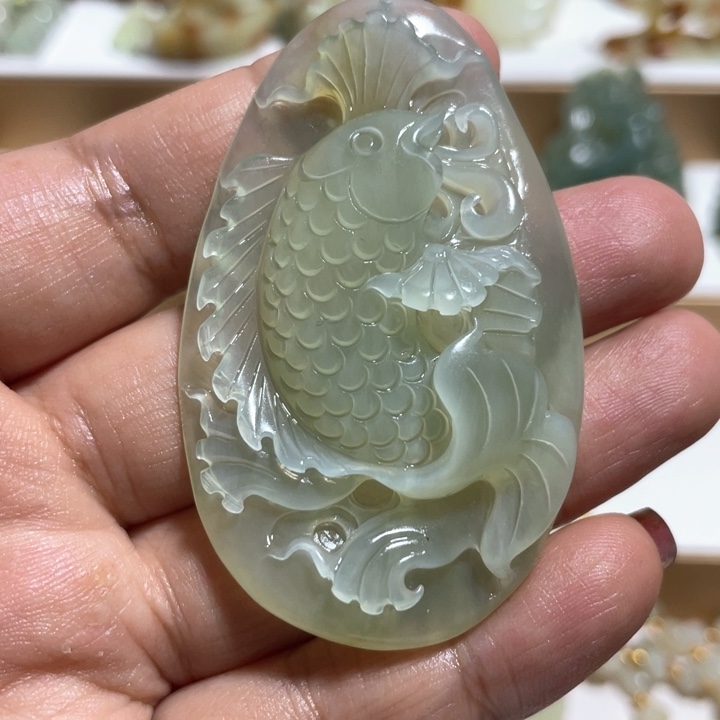 岫玉未镶嵌吊坠(不含链)