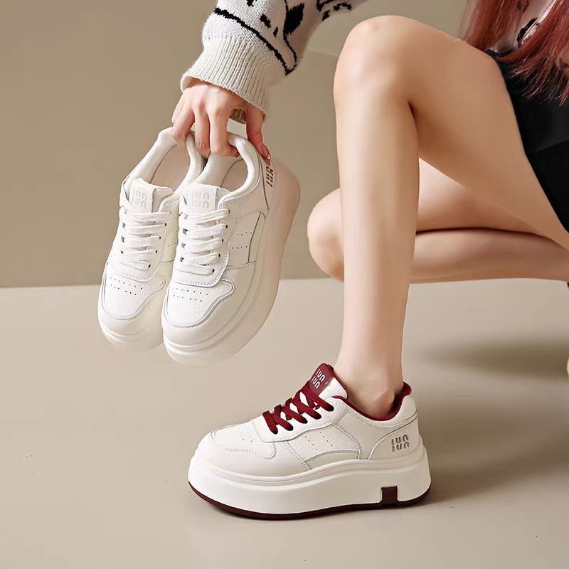 2025春季新款厚底增高显瘦小白鞋百搭款板鞋女鞋Q60909