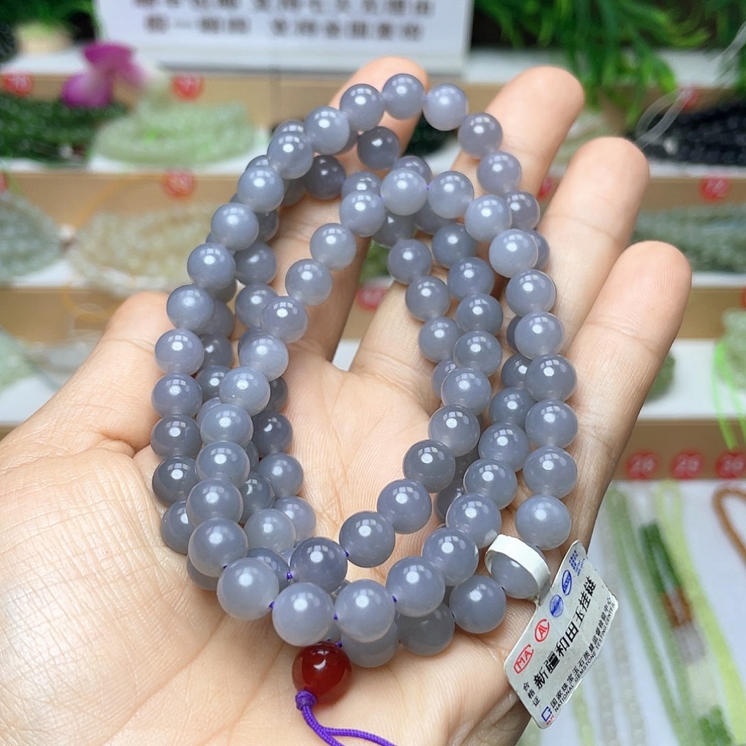 和田玉颈饰未镶嵌?***?8mm