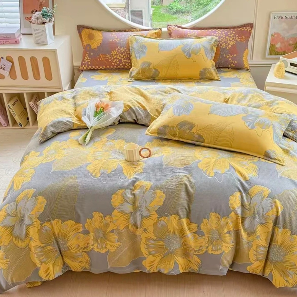 【年款火爆款】国风初春花蕊双人床单（230*230cm±5cm）