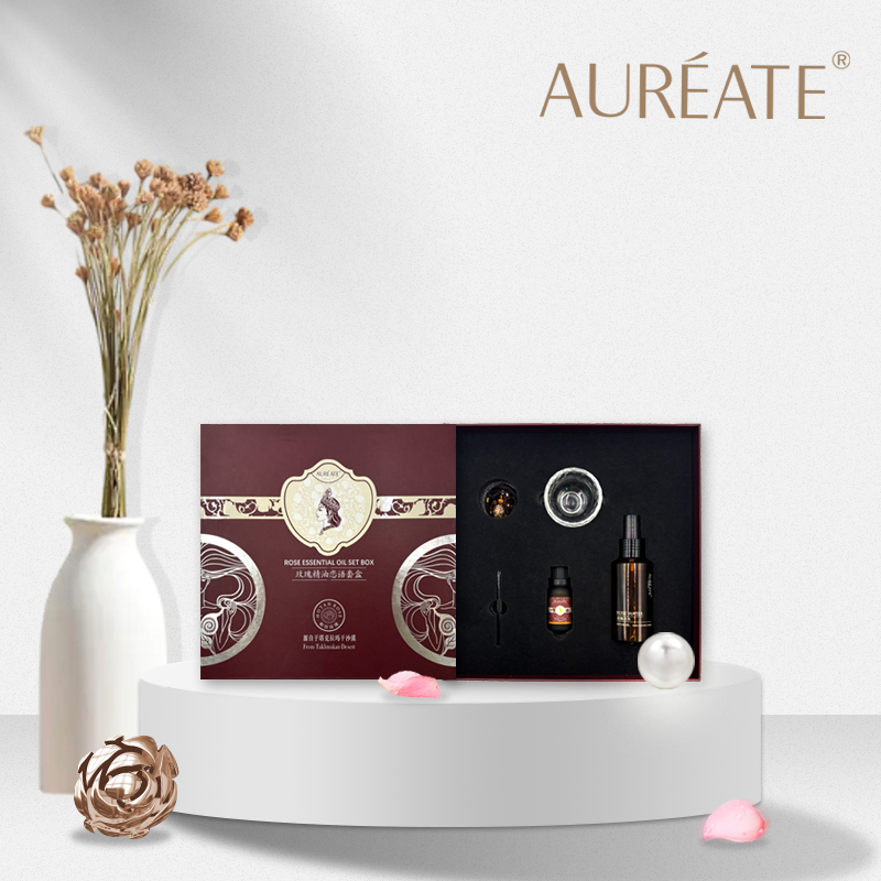 AUREATE和田玫瑰保湿纯露精油套装