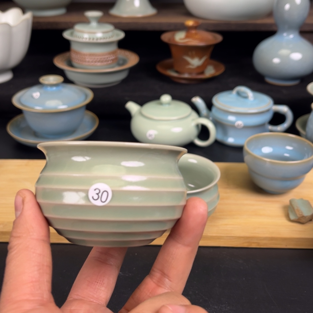 【闪购商品】玄纹汝瓷仿古主人杯微瑕