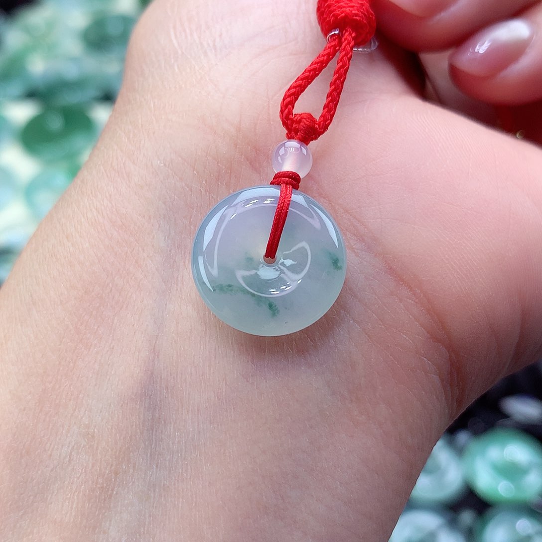 翡翠未镶嵌颈饰编号58尺寸15.8-4.8