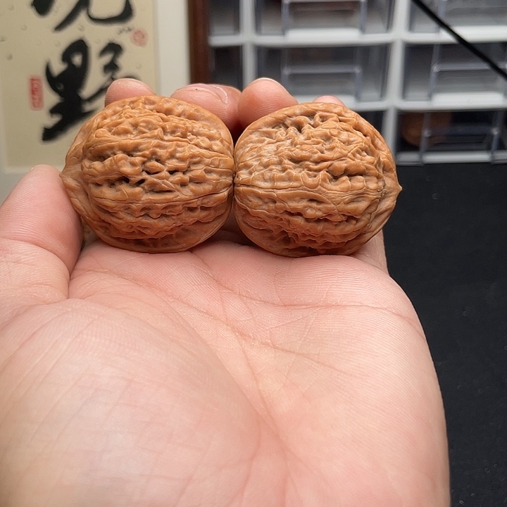 把件文玩核桃莲花虎头38