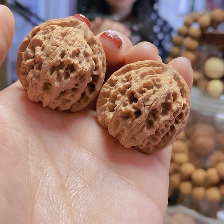 【闪购商品】文玩核桃把件35苹果迷你