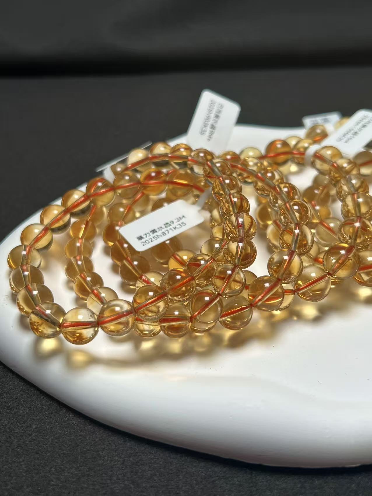 天然巴西暴力黄水晶手串10M（多样性发其一）