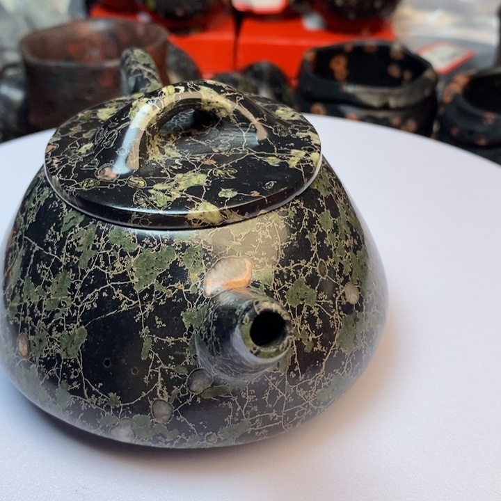 汝阳梅花玉厂家直销石瓢壶