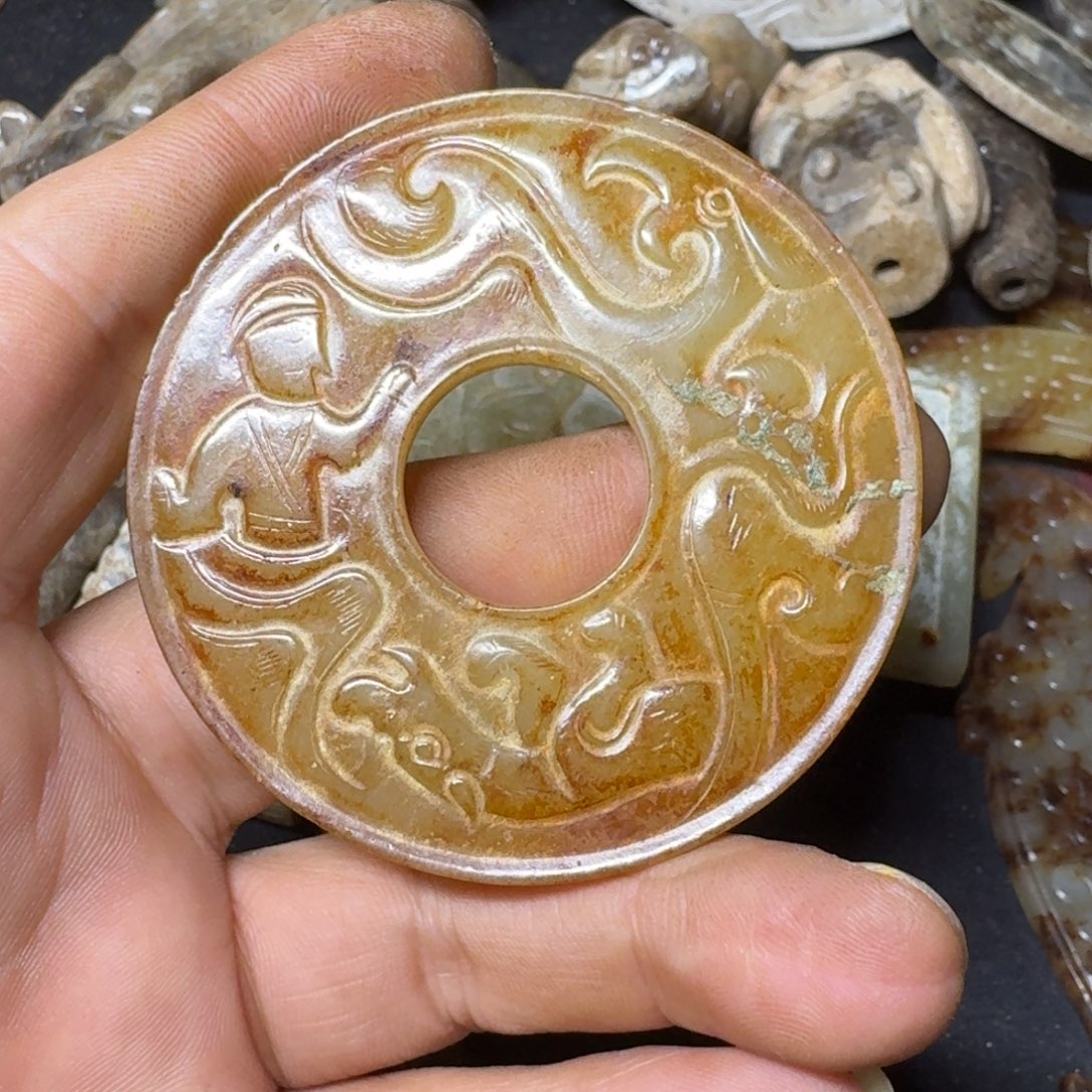 和田玉挂件未镶嵌明*戟