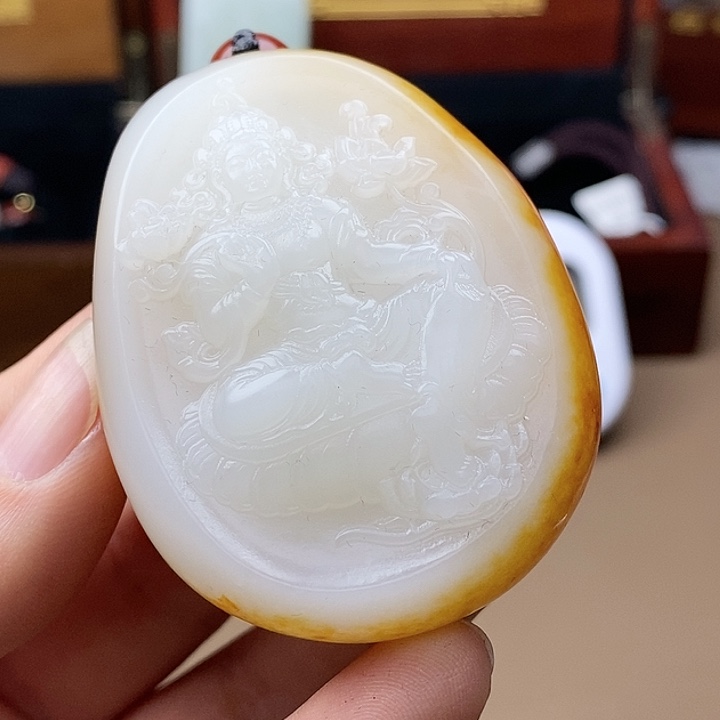 和田玉挂件未镶嵌夕***好F