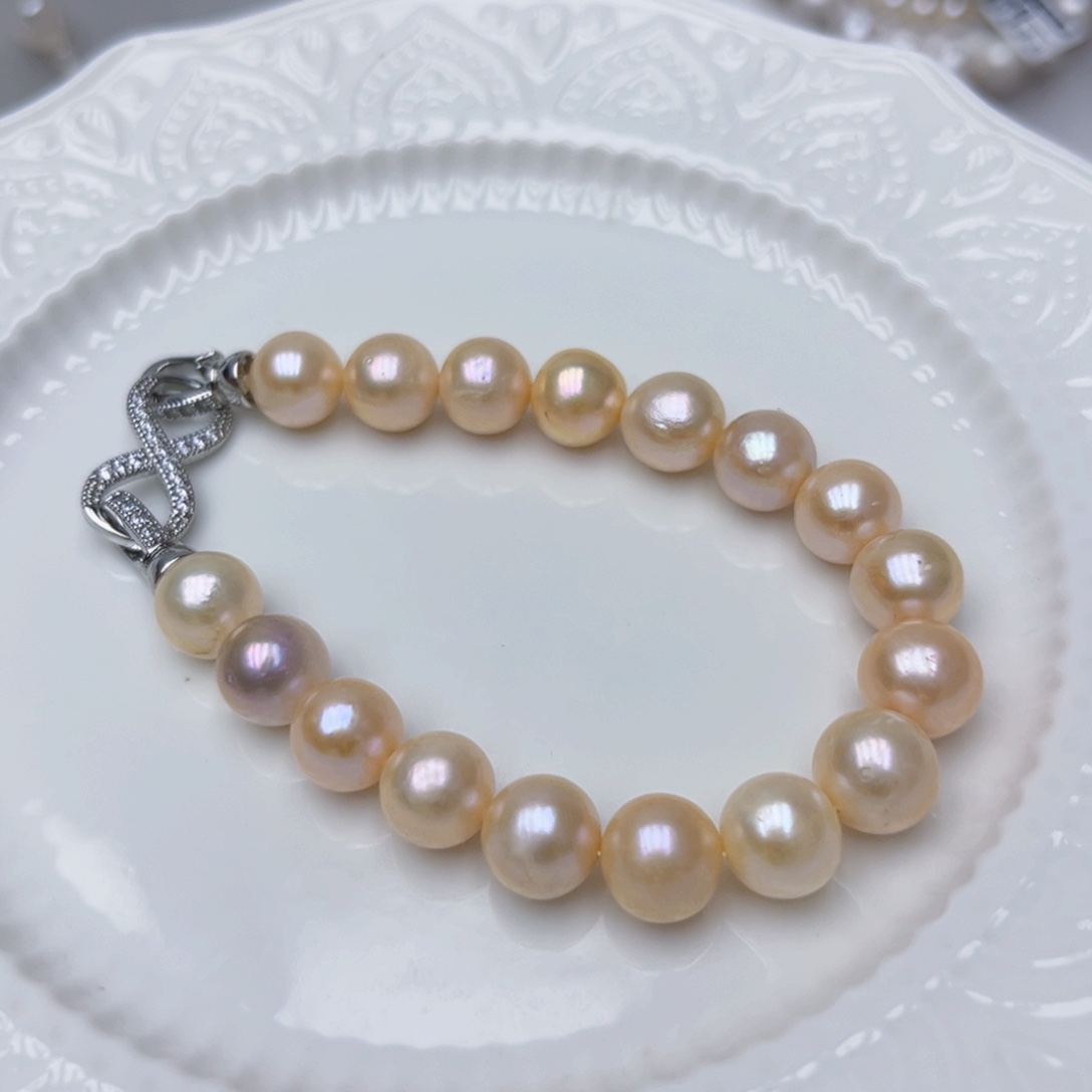 淡水珍珠手绳银S925镶嵌