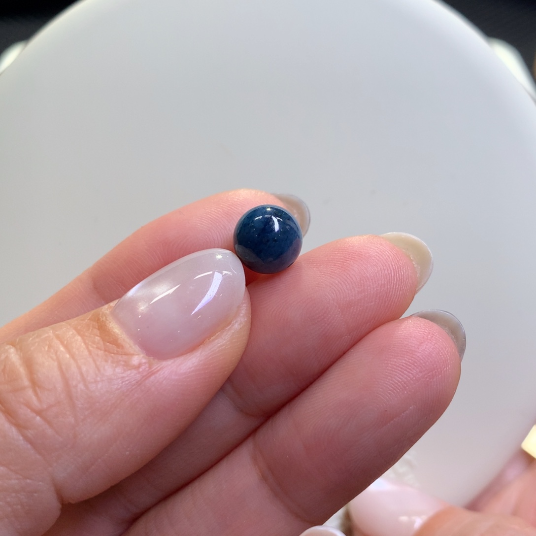 未镶嵌手链翡翠翡翠蓝莓圆珠卡8.5