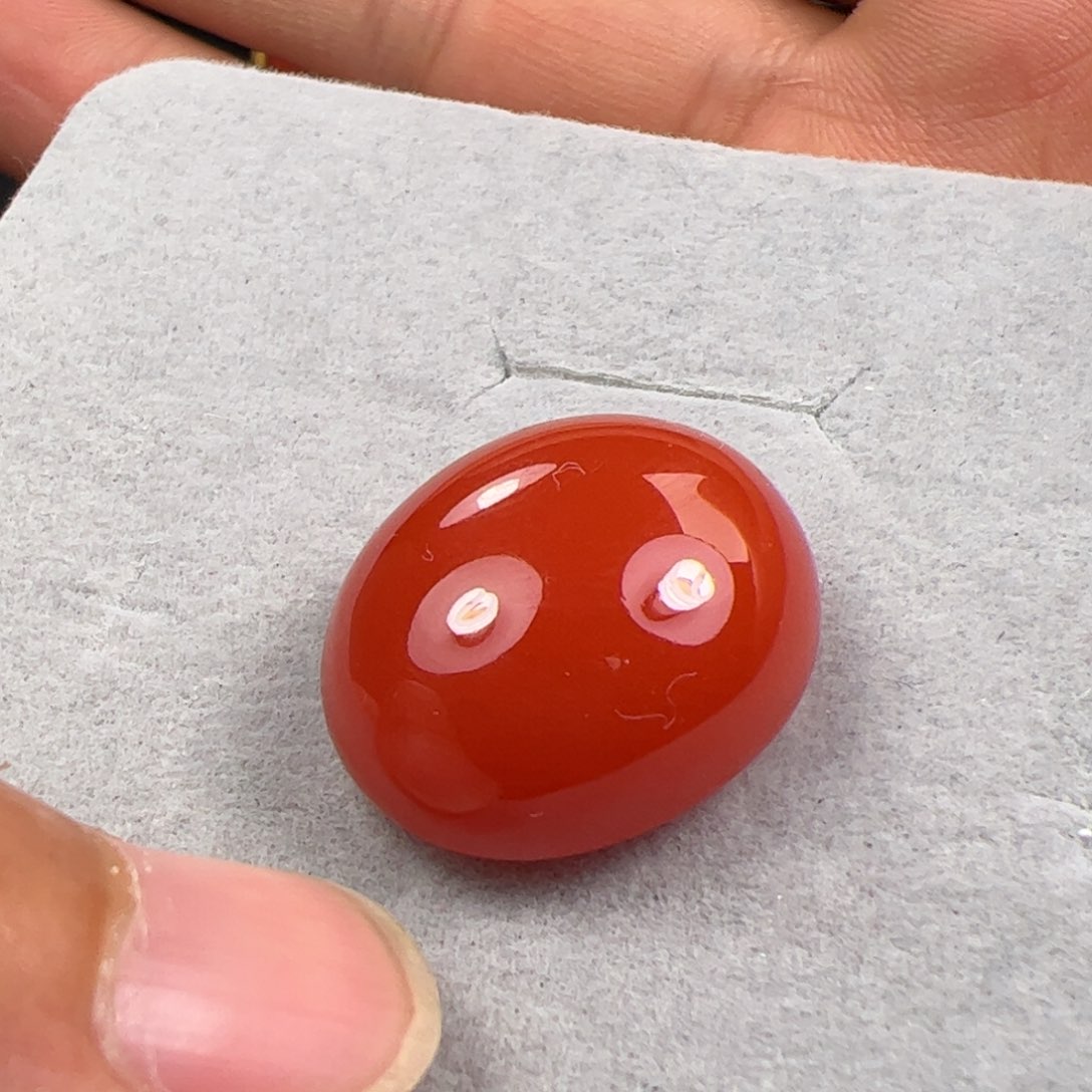 南红玛瑙蛋面未镶嵌