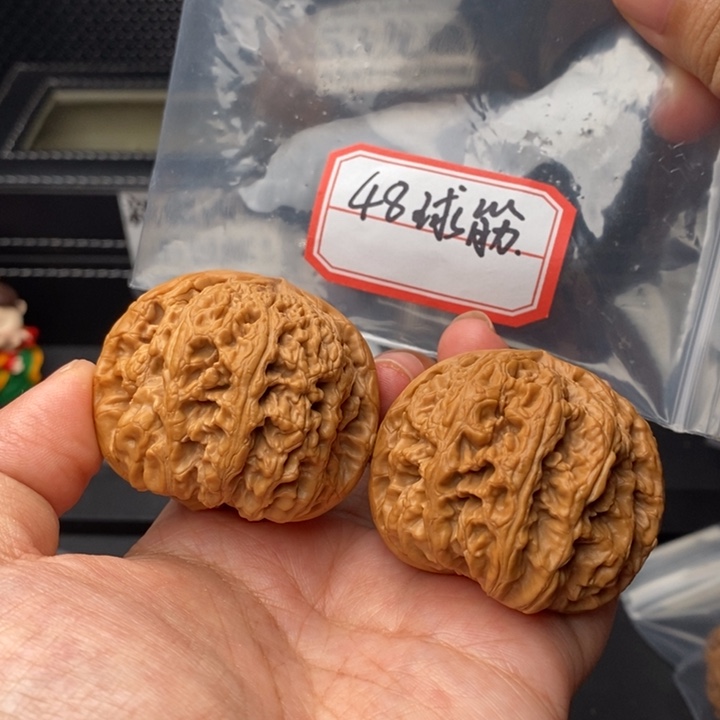 文玩核桃把件皖***r48球筋