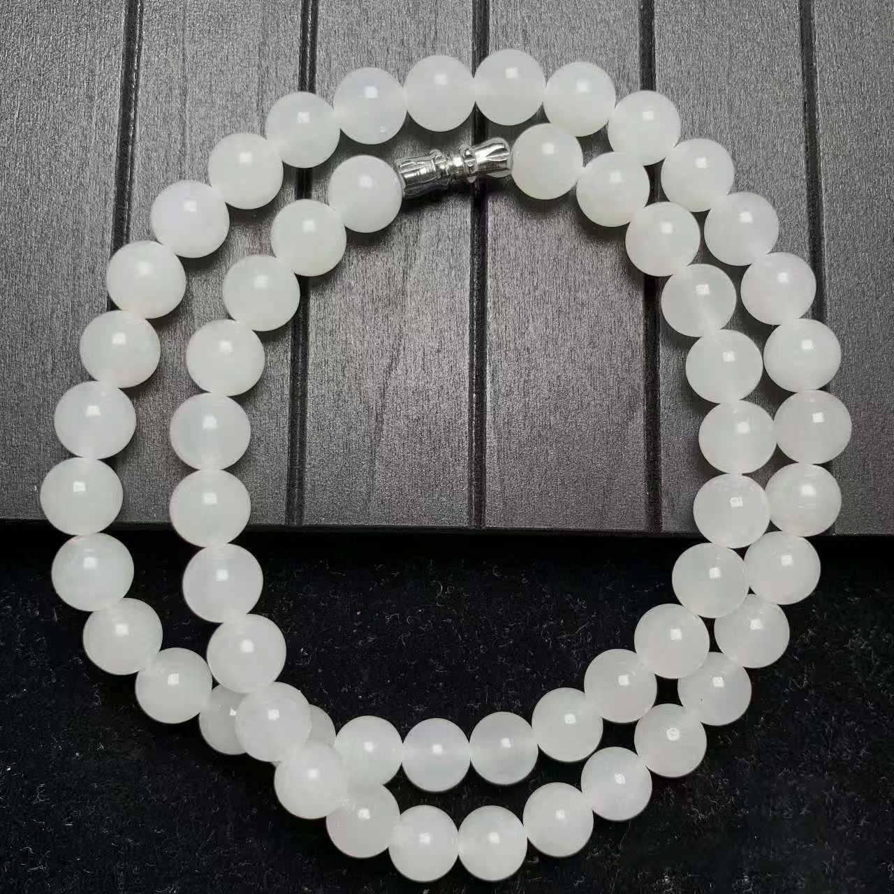 QL59海云母冰白精品手串（无礼盒）