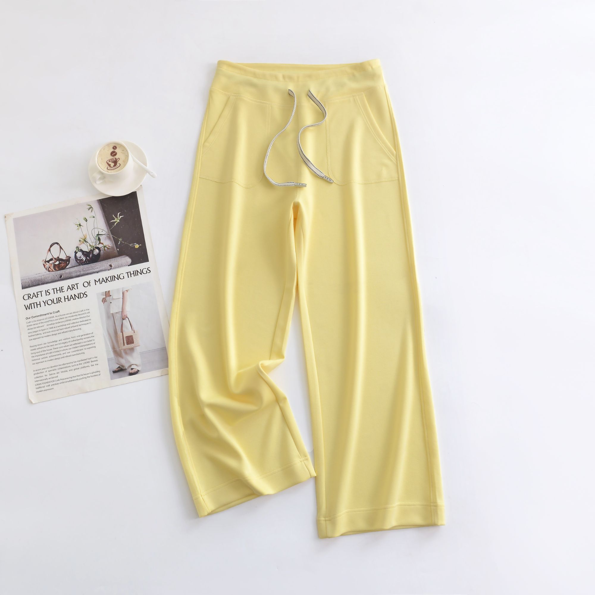 运费补贴【大口袋夏季阔腿裤】显瘦薄款神裤垂顺凉感高腰直筒裤宽松