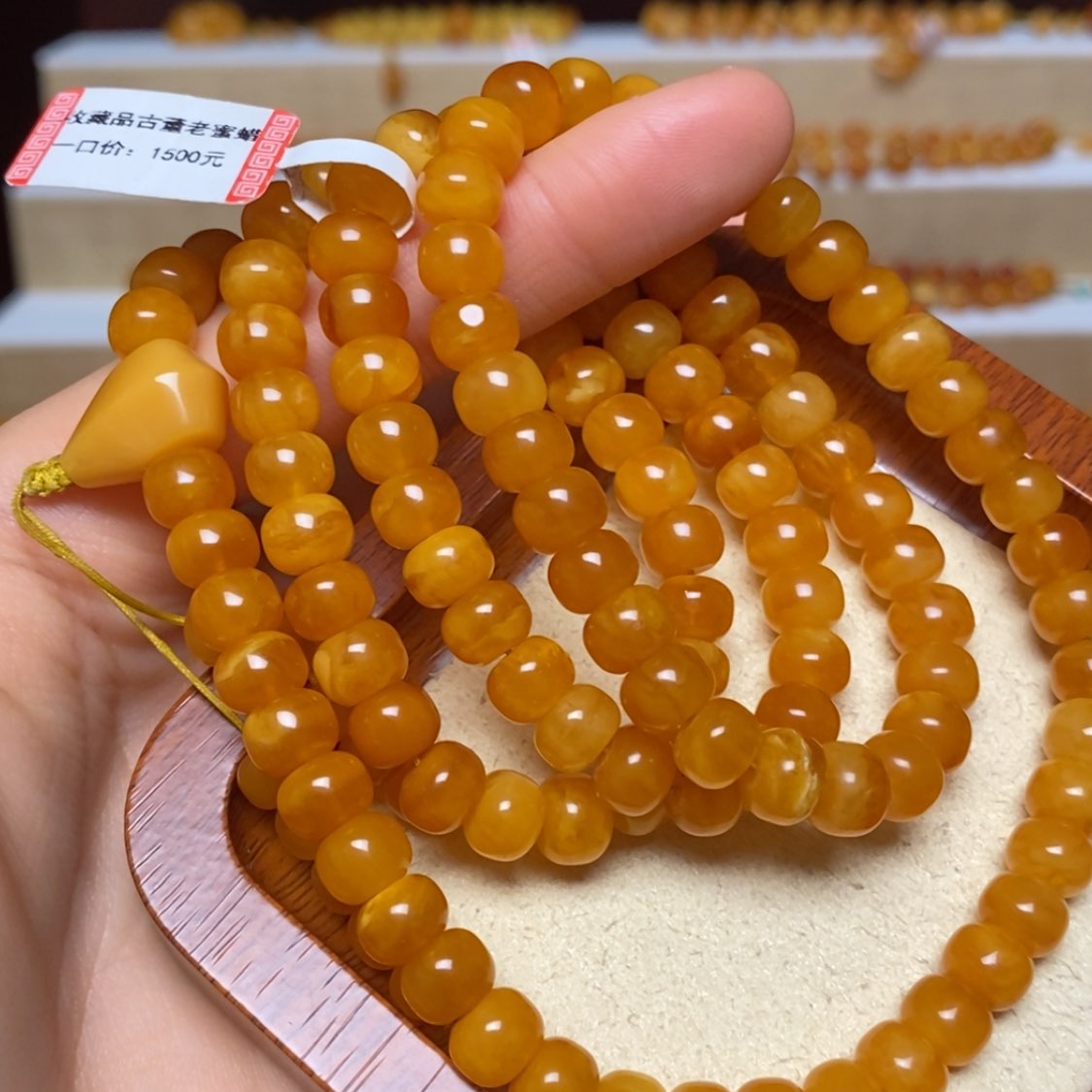 【闪购商品】未镶嵌蜜蜡手链手串