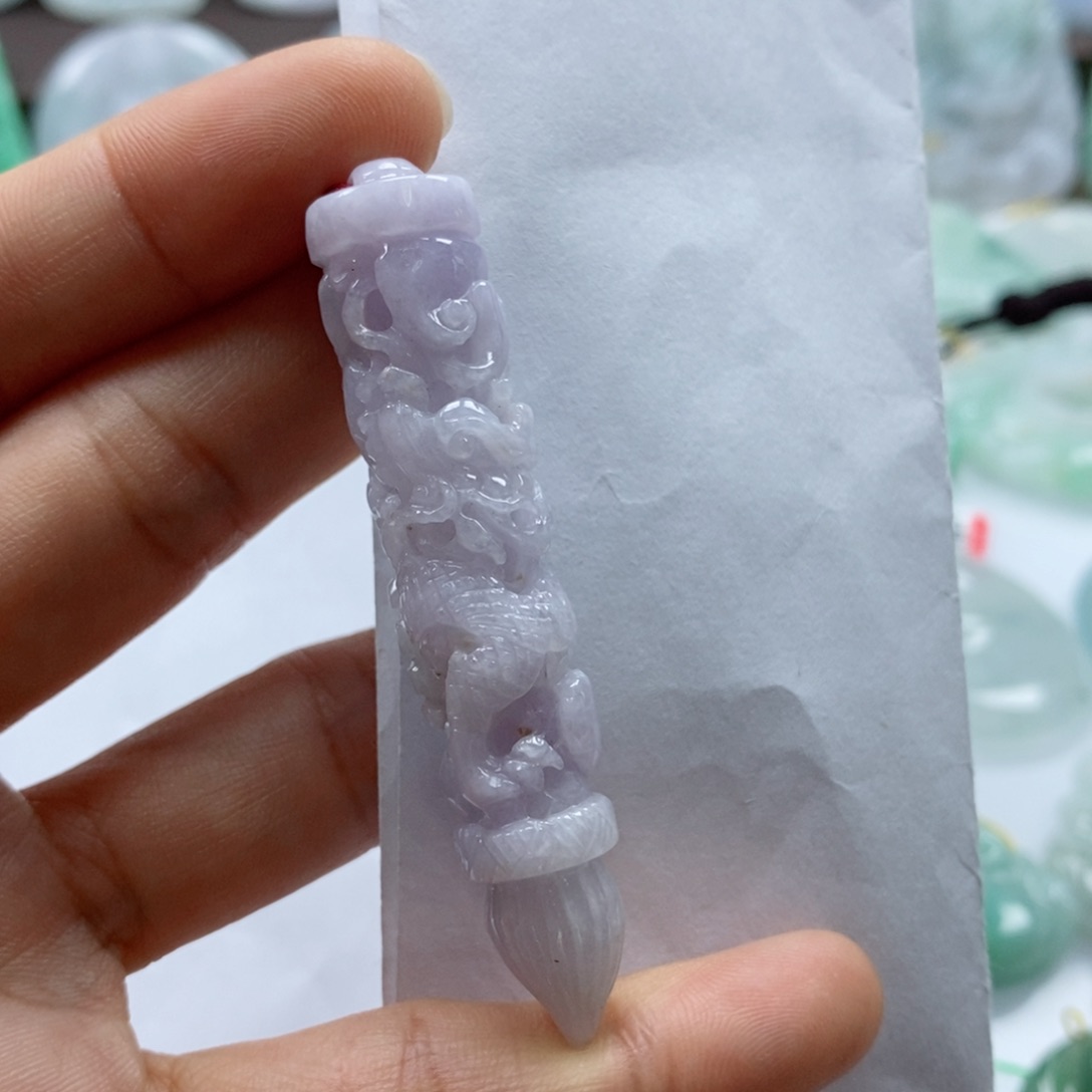 翡翠未镶嵌挂件吊坠
