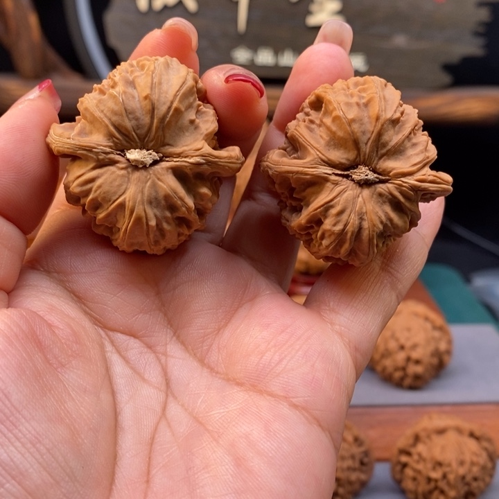 文玩核桃把件E****1白狮子