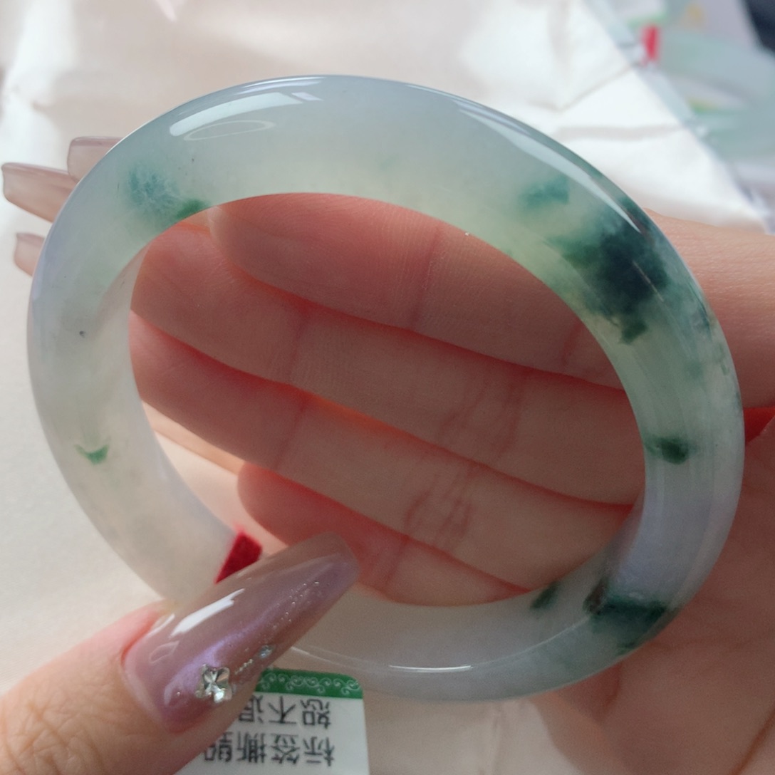 未镶嵌手镯翡翠缅甸天然翡翠A货57.8