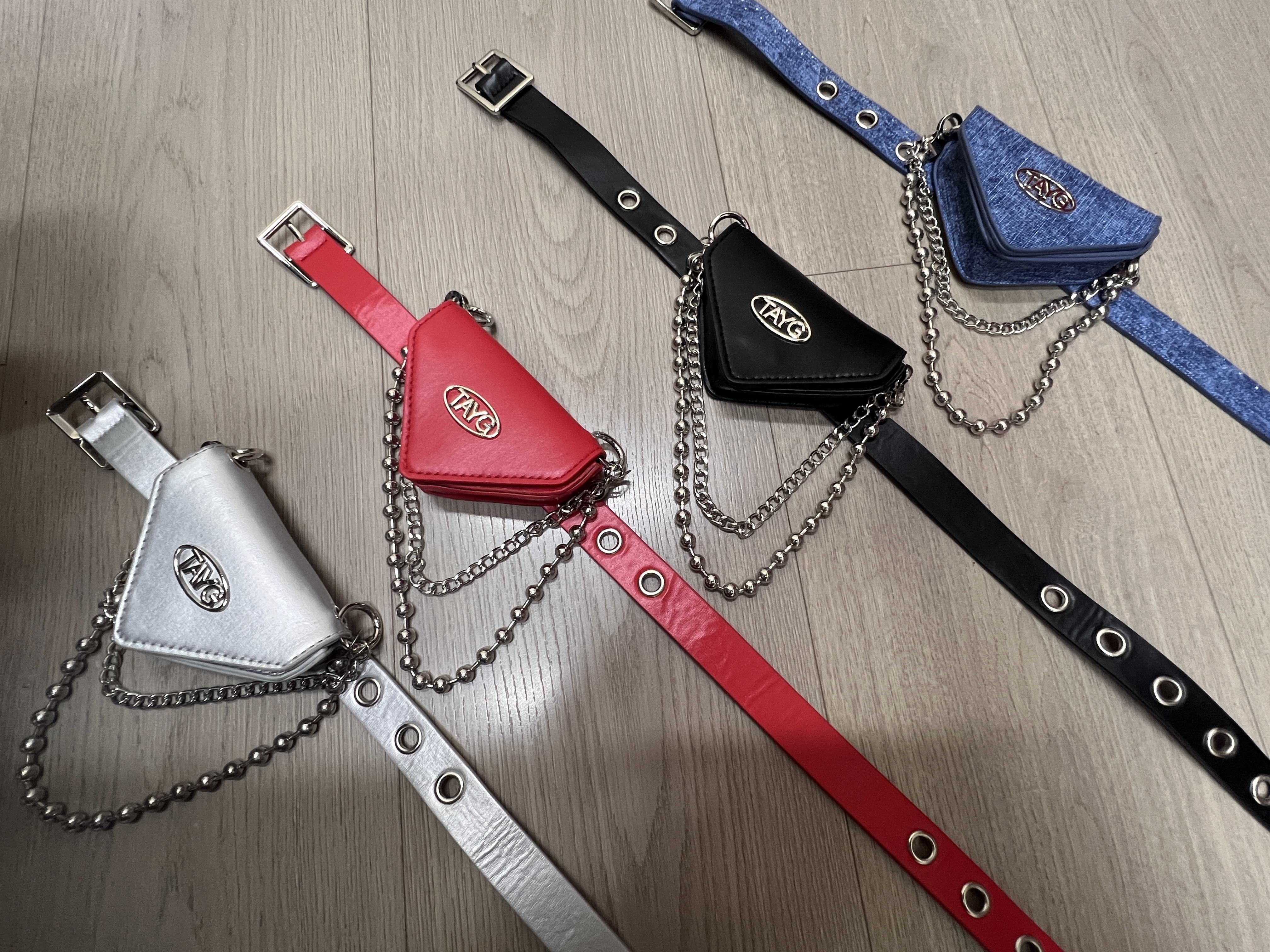 腰链女士时尚皮带链条字母女嘻哈风成人腰带休闲潮流百搭编织个性