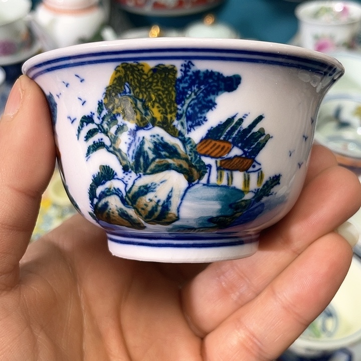 景德镇陶瓷主人杯13344