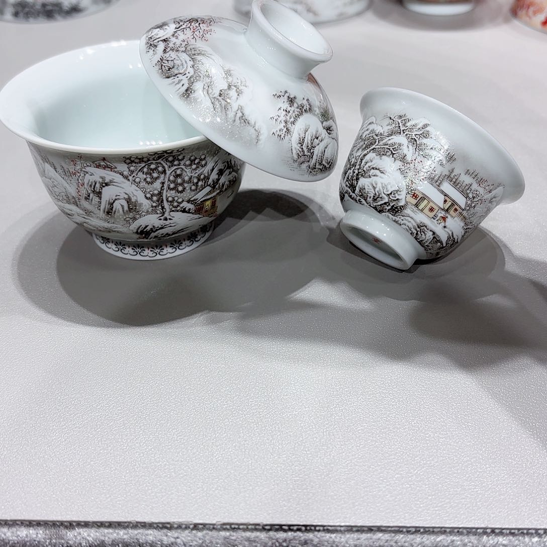 盖碗爱****登景德镇高温茶具