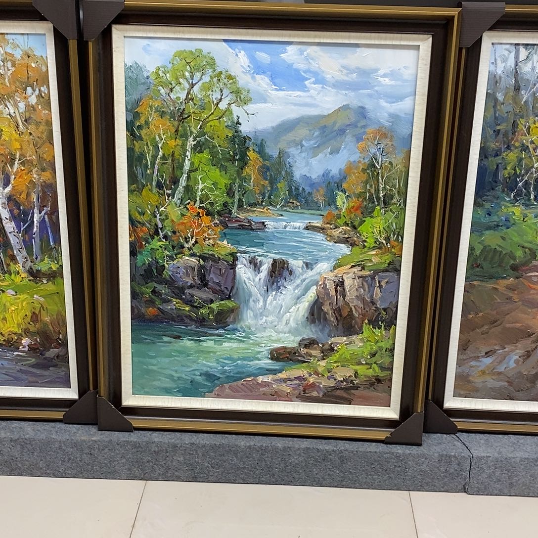 油画带外框画芯尺寸60x80cm