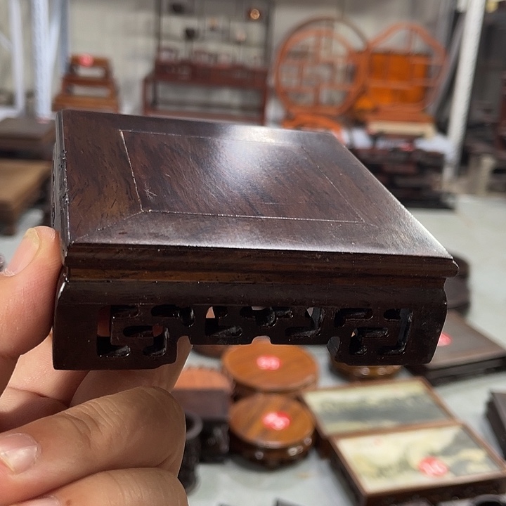 红木底座工艺品紫砂红木底座工艺品