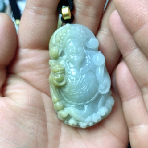 翡翠颈饰未镶嵌天然缅甸翡翠a货