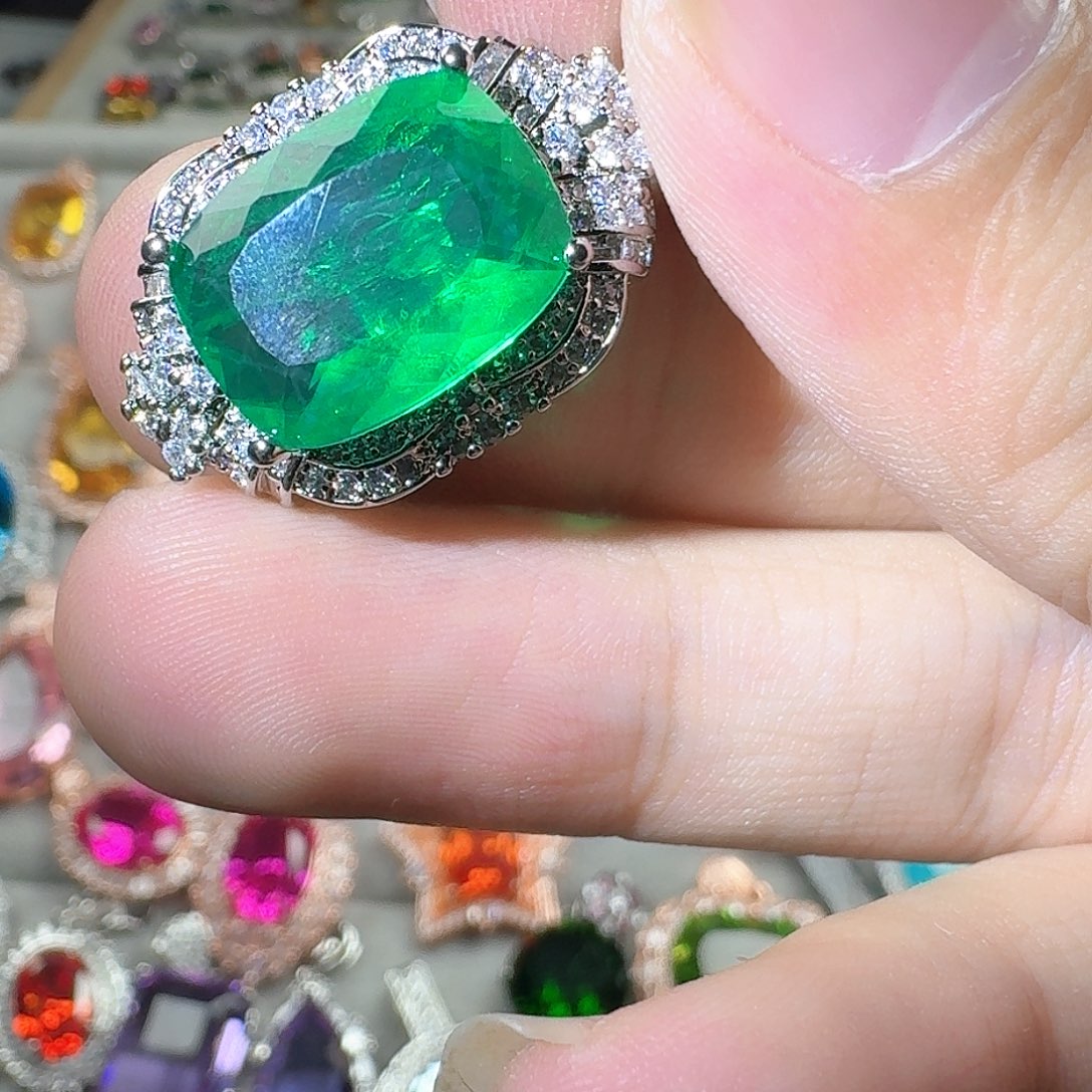 托帕石耳饰银S925镶嵌