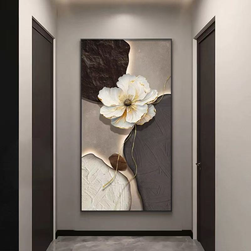 【时来运转】手工砂岩客厅玄关餐厅装饰画