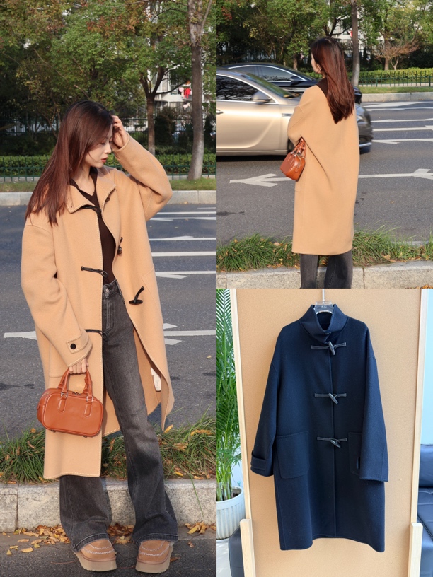 Aquascutum上衣｜绵羊毛韩系大女主长款毛呢外套1226