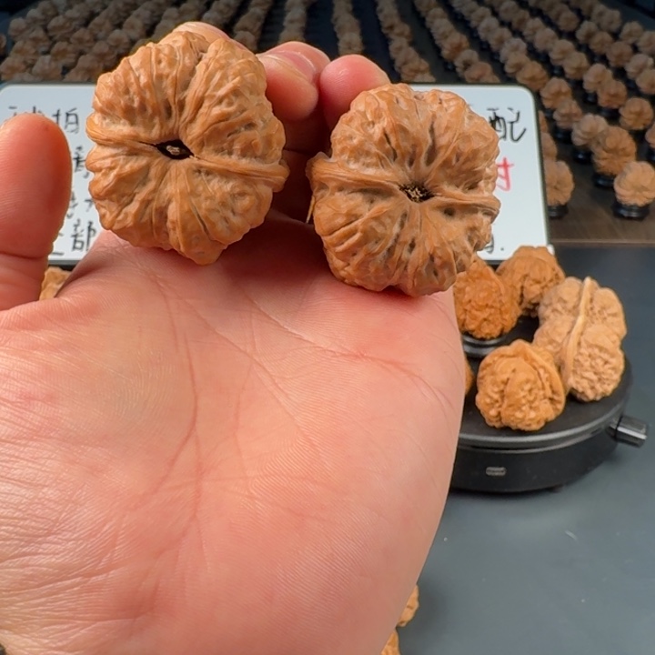 右***串文玩核桃吊坠蛤蟆的眼睛是真的好看啊我的天