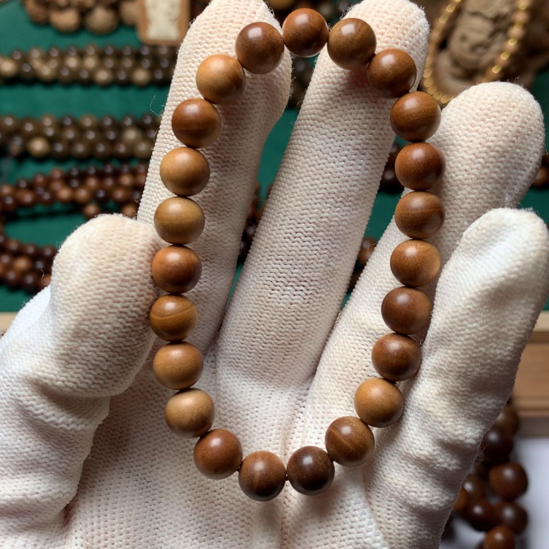 檀香木手串/手链老山檀香0.8微瑕