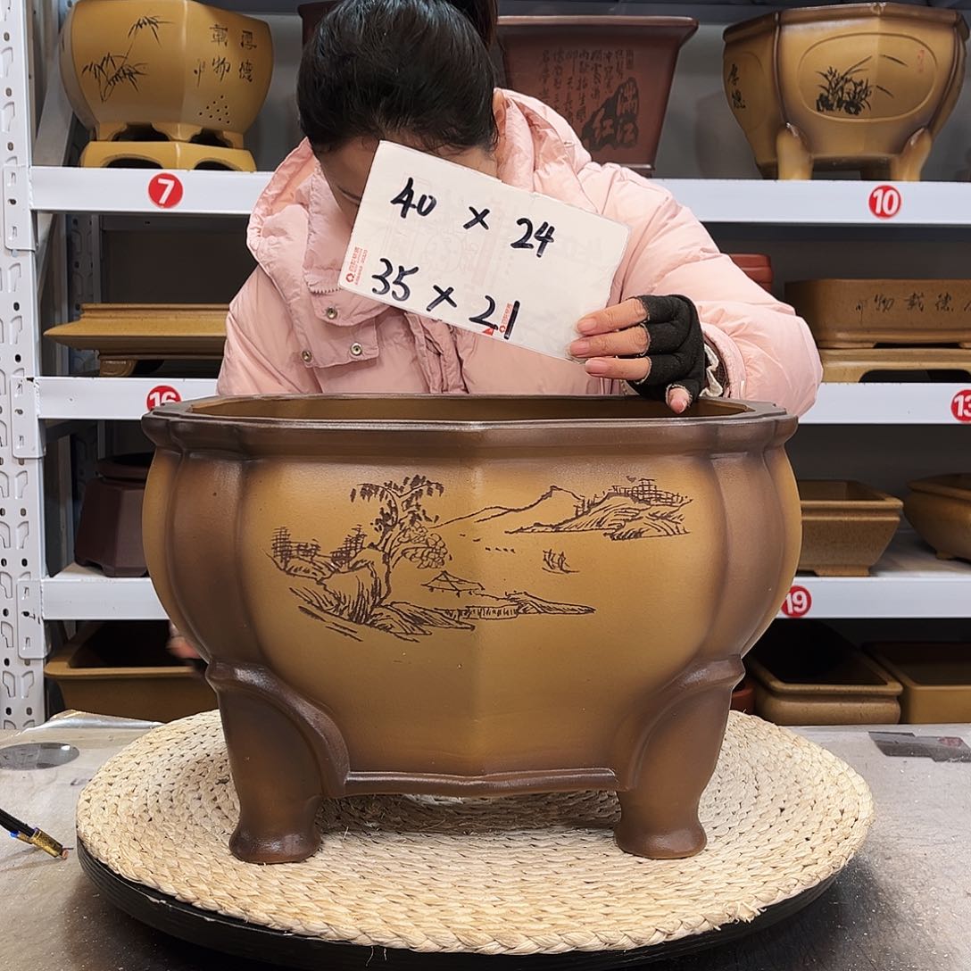 紫砂花盆紫砂花盆