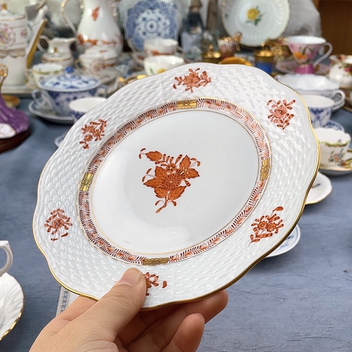 中古欧瓷瓷器小房子