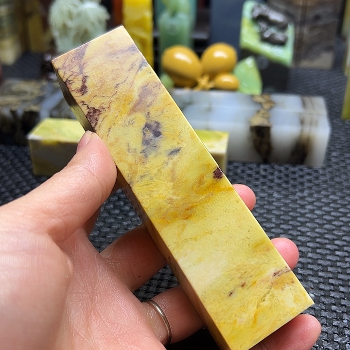 我***茶青田石印章石印章石