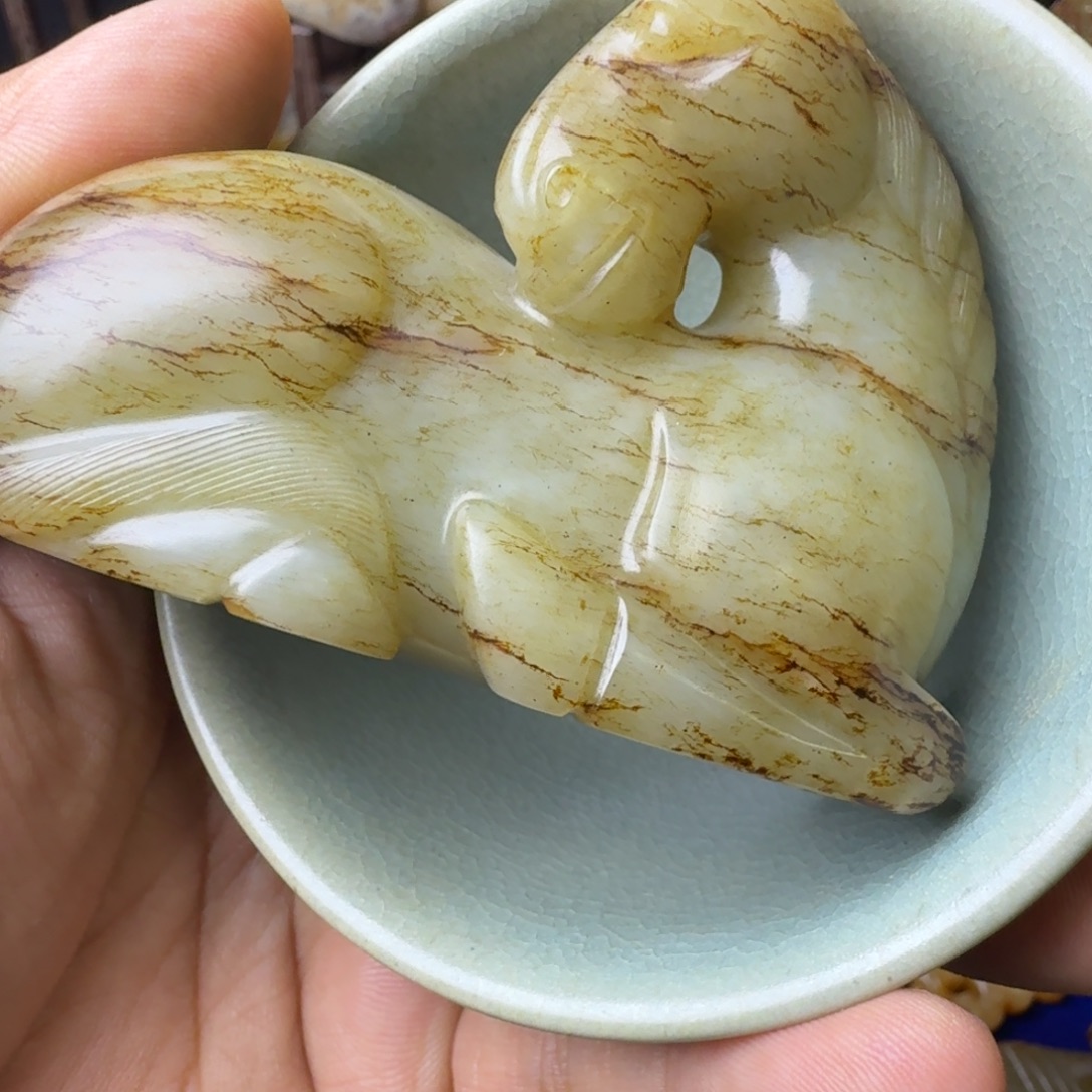 宋***学瓷片恭喜发财一路高歌