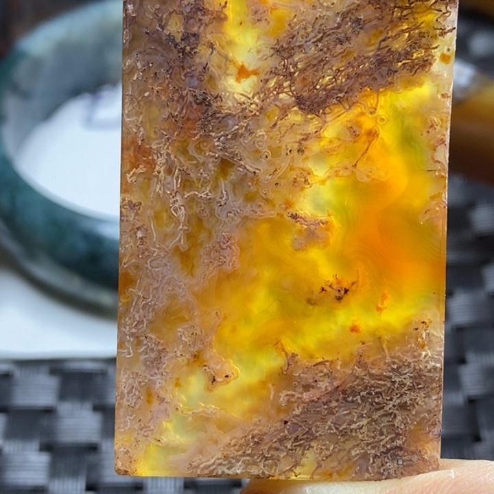 玛瑙/玉髓颈饰足银镀金镶嵌史****2