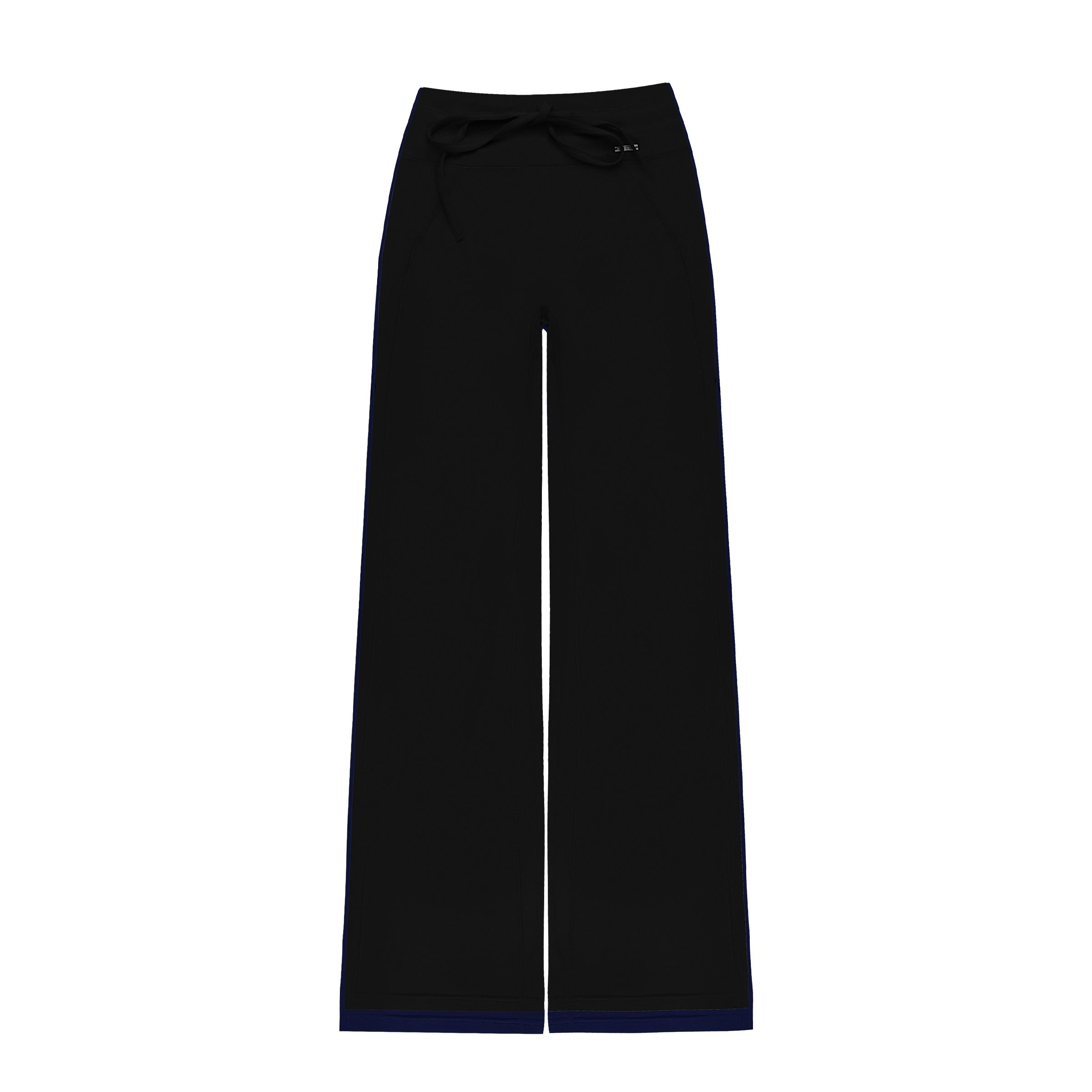 空气层抽绳阔腿裤黑色005-zimo-瑜伽健身瑜伽服瑜伽裤外穿YFKZ005