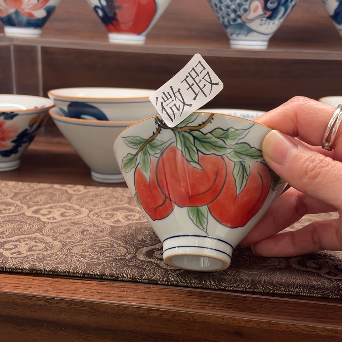 微瑕釉下彩纯手绘