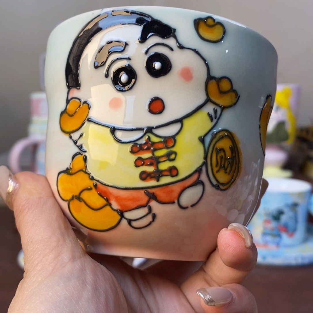 杯景德镇手绘主人杯