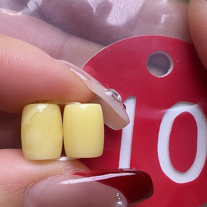 蜜蜡未镶嵌珠宝奇石6.6mm桶珠