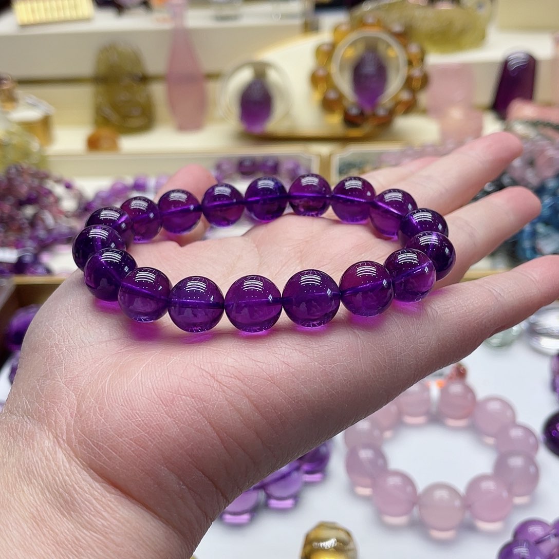 紫晶手链未镶嵌紫水晶
