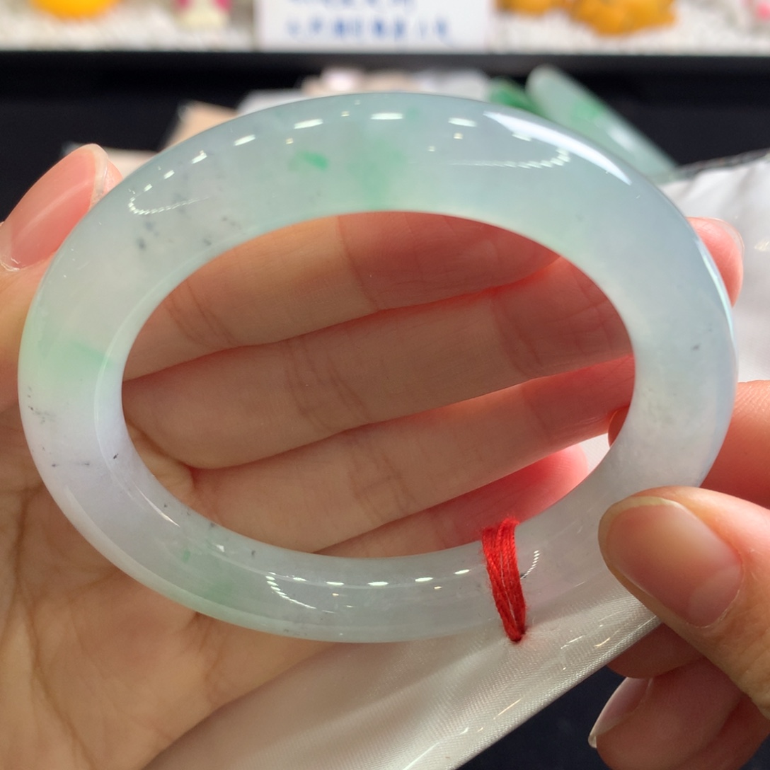 翡翠未镶嵌手镯21号大漏