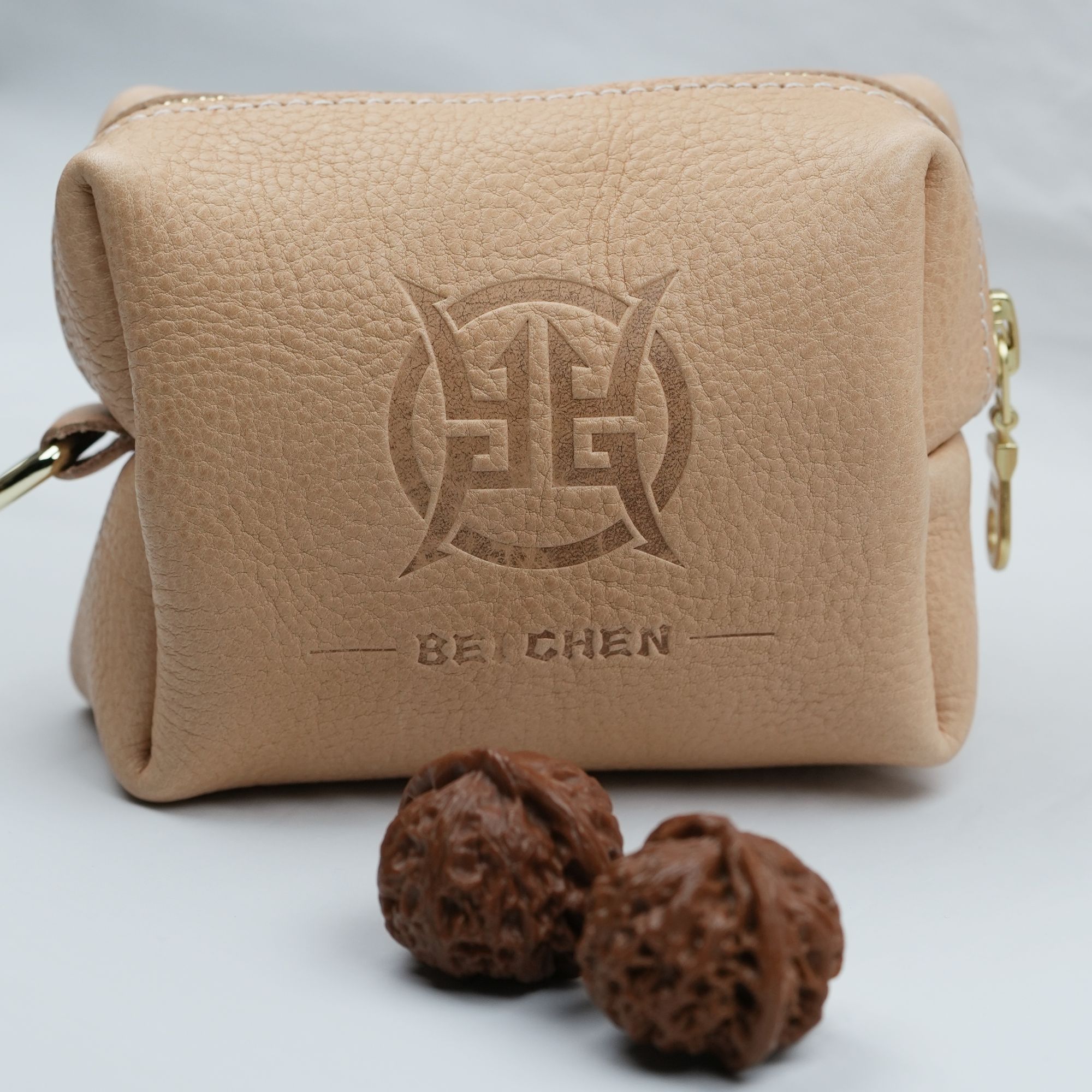 【北臣出品】进口高档头层牛皮文玩收纳包可盘完变色包浆手串收纳